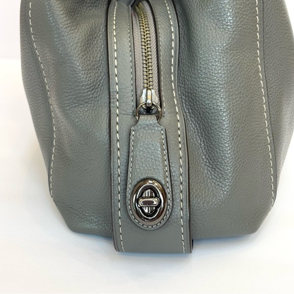 Coach Edie 31 Refined Pebble Leather Shoulder Bag Heather Gray Pewter Hardware - Picture 6 of 15